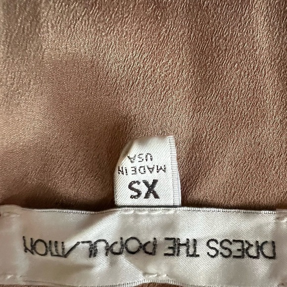 NWOT Dress the Population Gold/Yellow/Nude Lace Romper Size XS - Picture 5 of 6